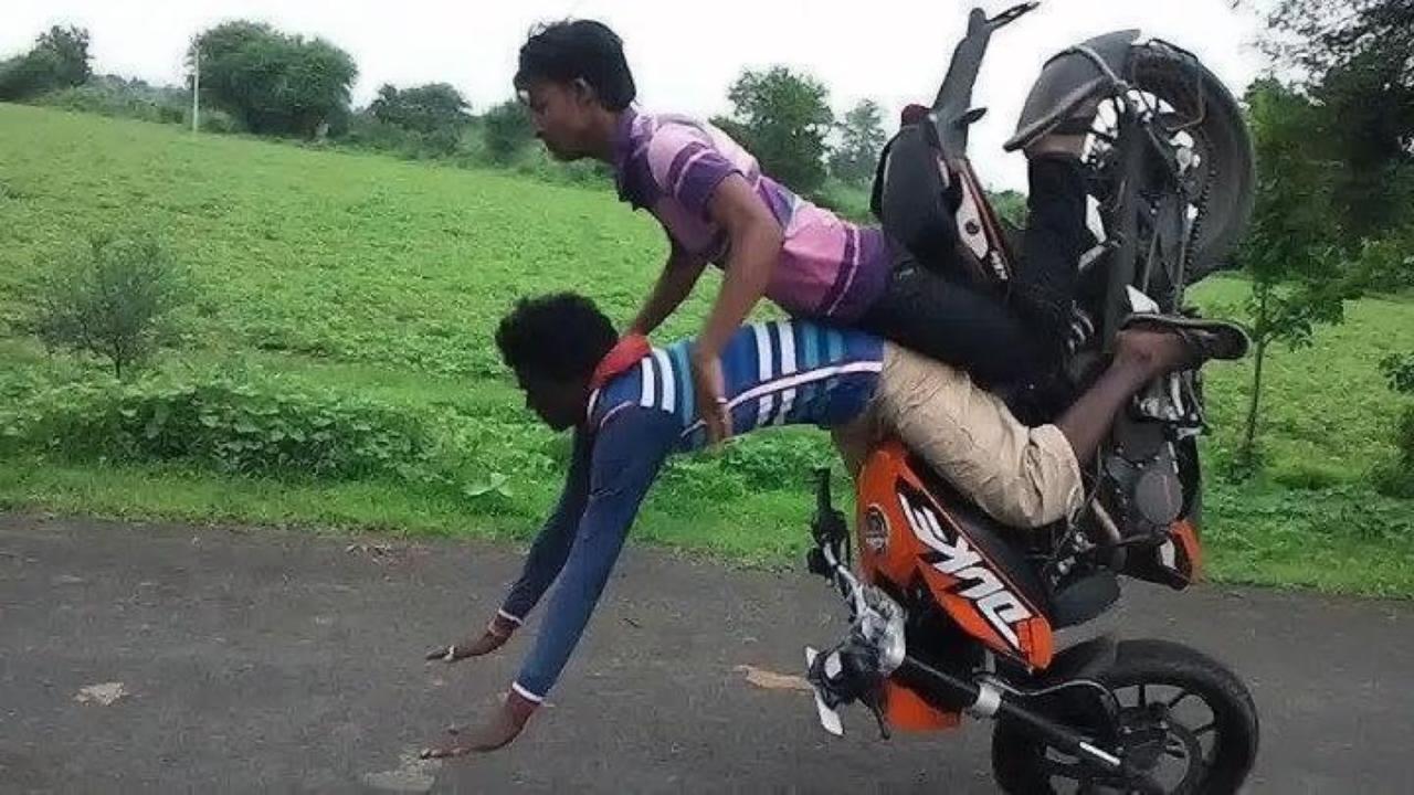 Crazy Bike Accident